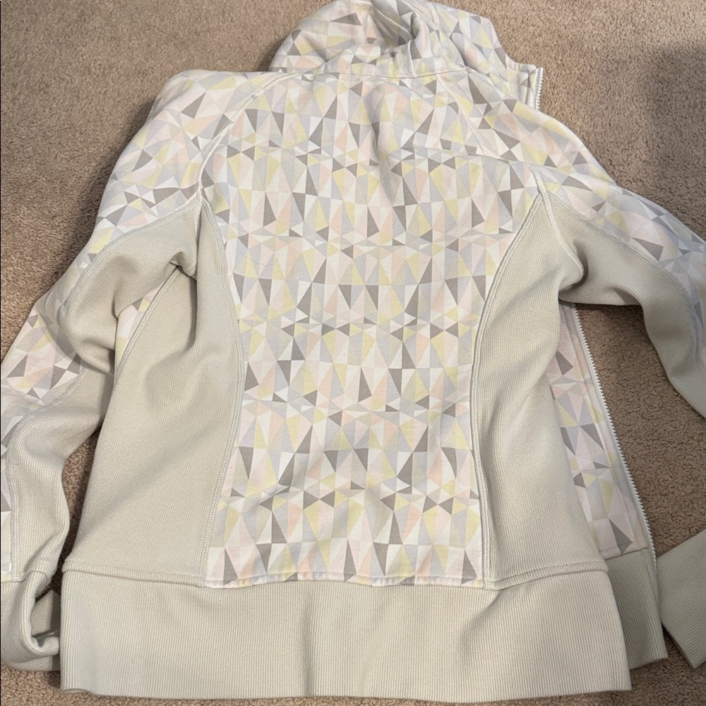 Lululemon Geometric Pattern Zip Sweater Jacket - Picture 4 of 5